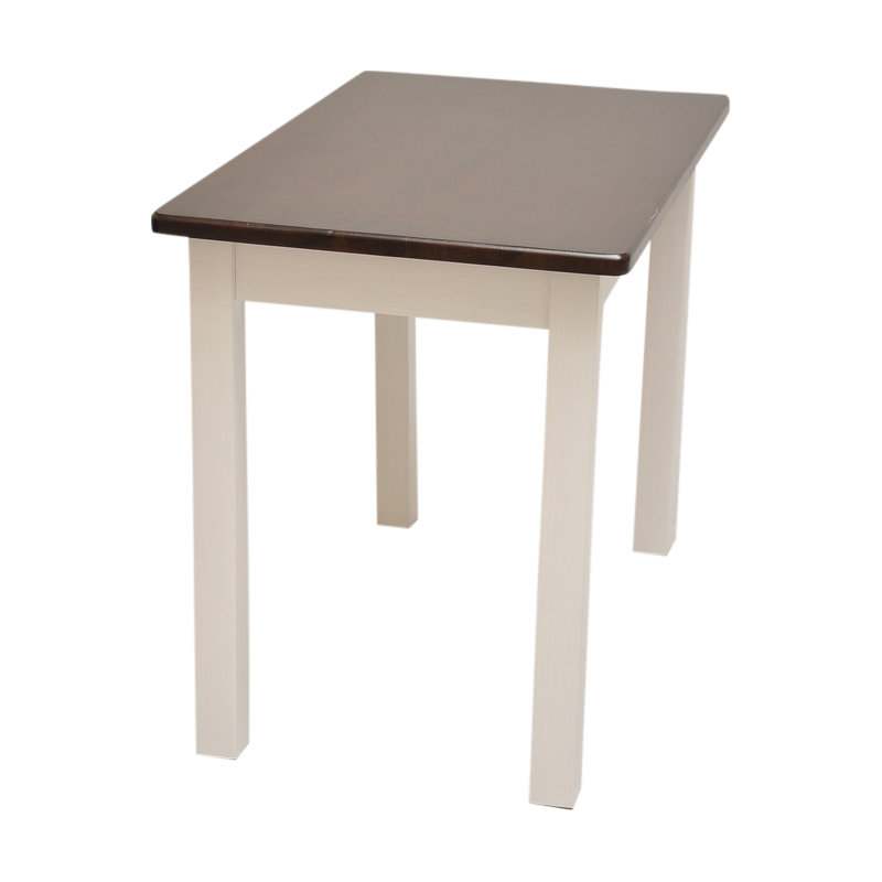 Pine Solid Wood Dining Table, Dark brown