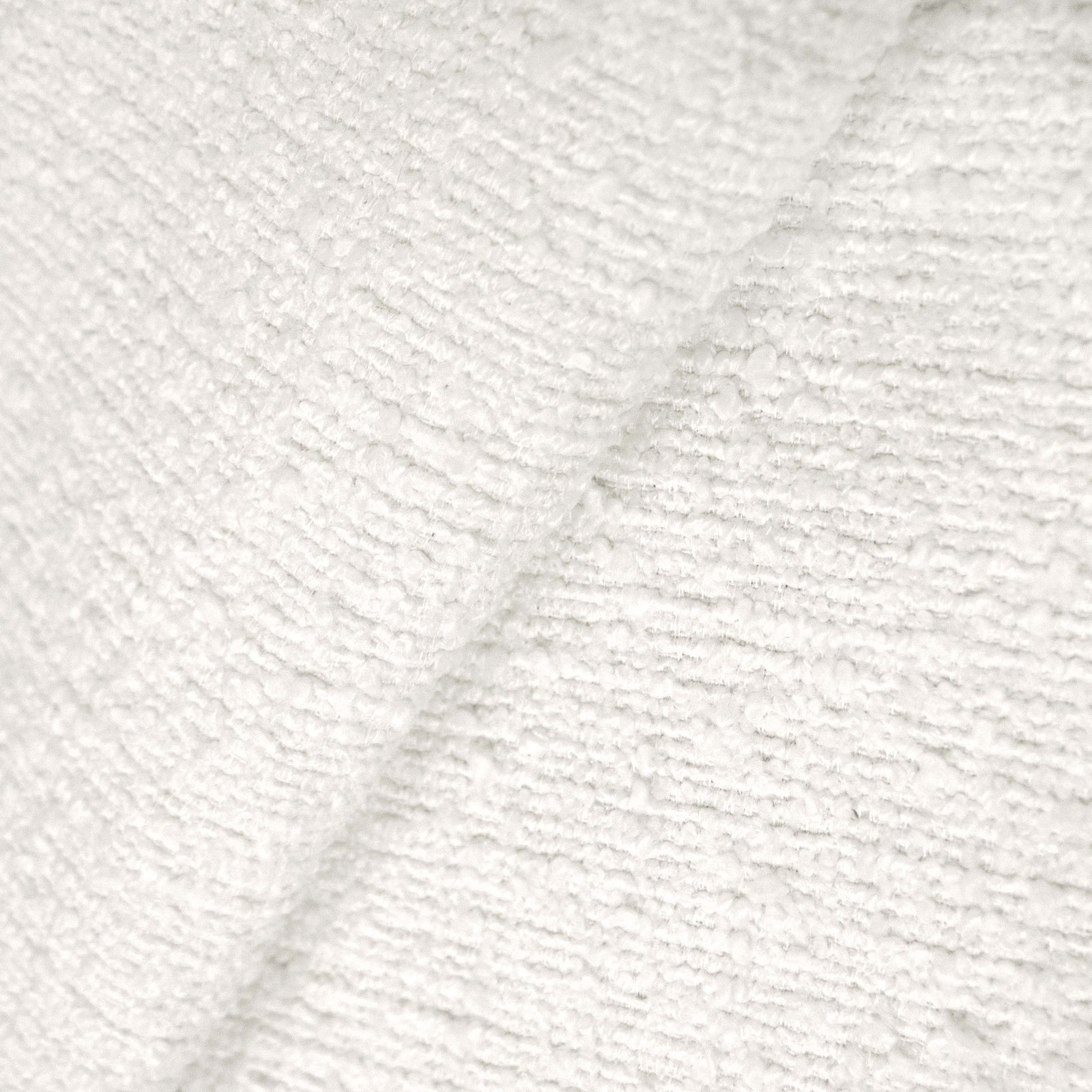 Hanson Upholstered Wingback Platform Bed, King, Classic Snow Boucle
