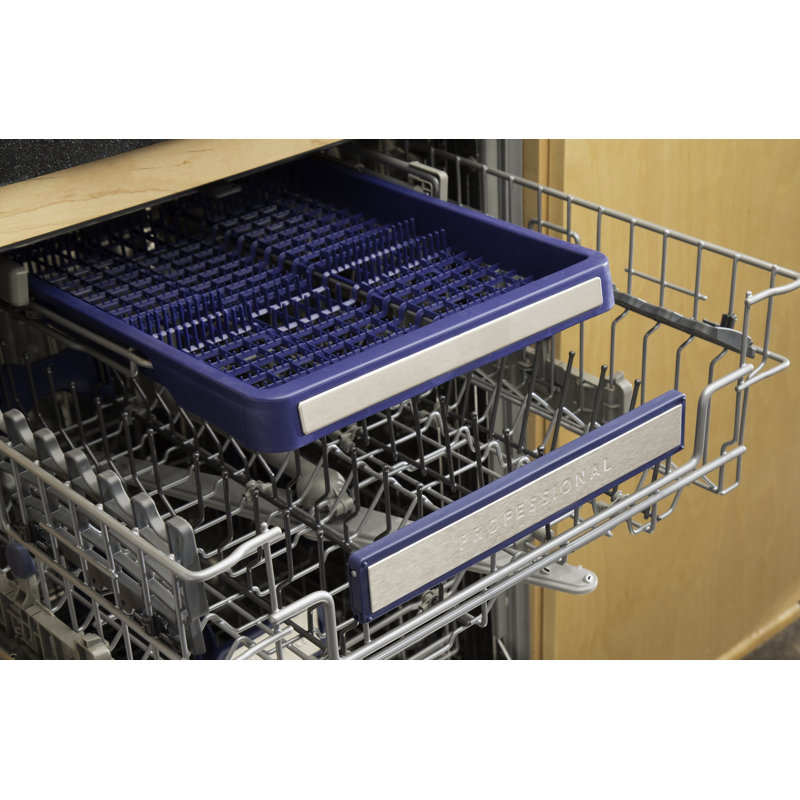 3 Series 24" Dishwasher with Installed Viking Stainless Steel Panel