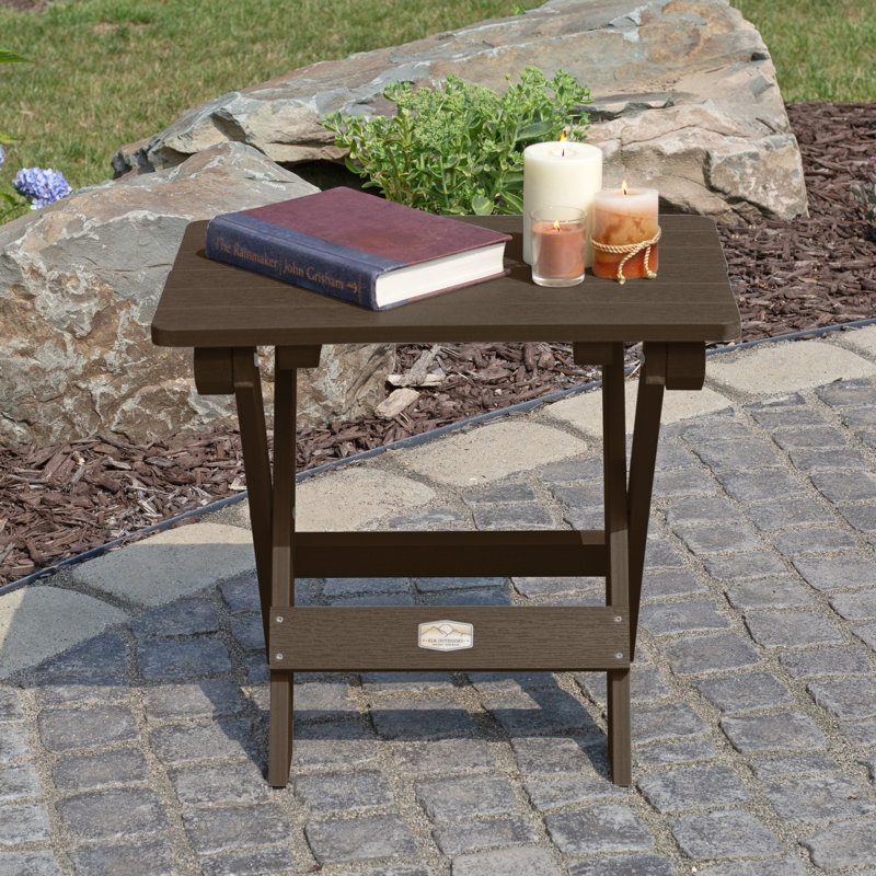 Table d'appoint pliante Newberg, Brun