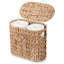  Rangement pour papier hygiénique Water Hyacinth avec couvercle pouvant contenir jusqu'à 4 méga rouleaux