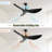 52 Inch Indoor ABS Ceiling Fan With 6 Speed Remote Control Reversible DC Motor For Home