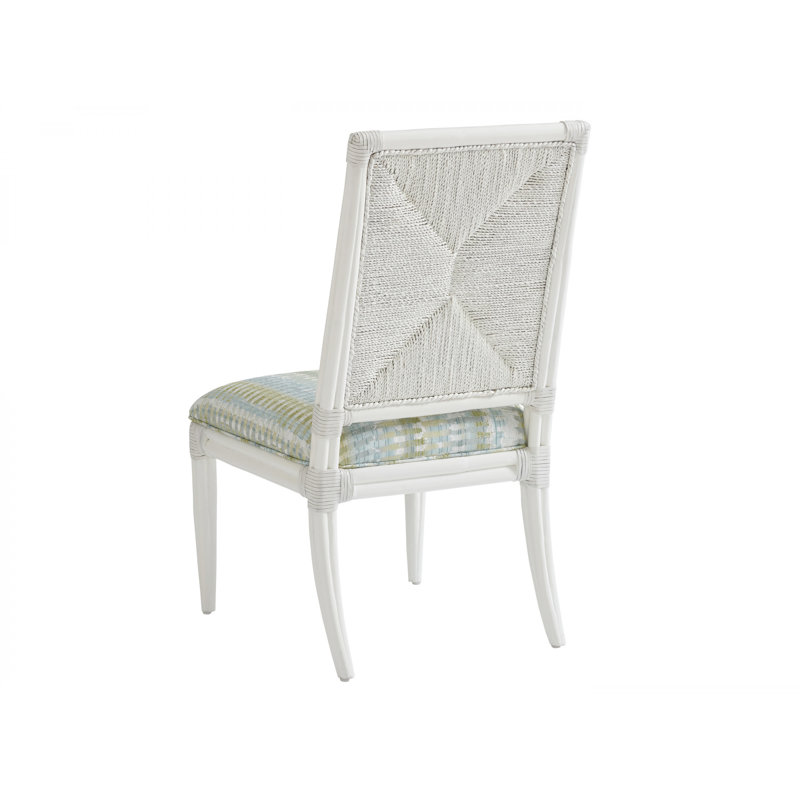 Ocean Breeze Regatta Side Chair, White/Blue
