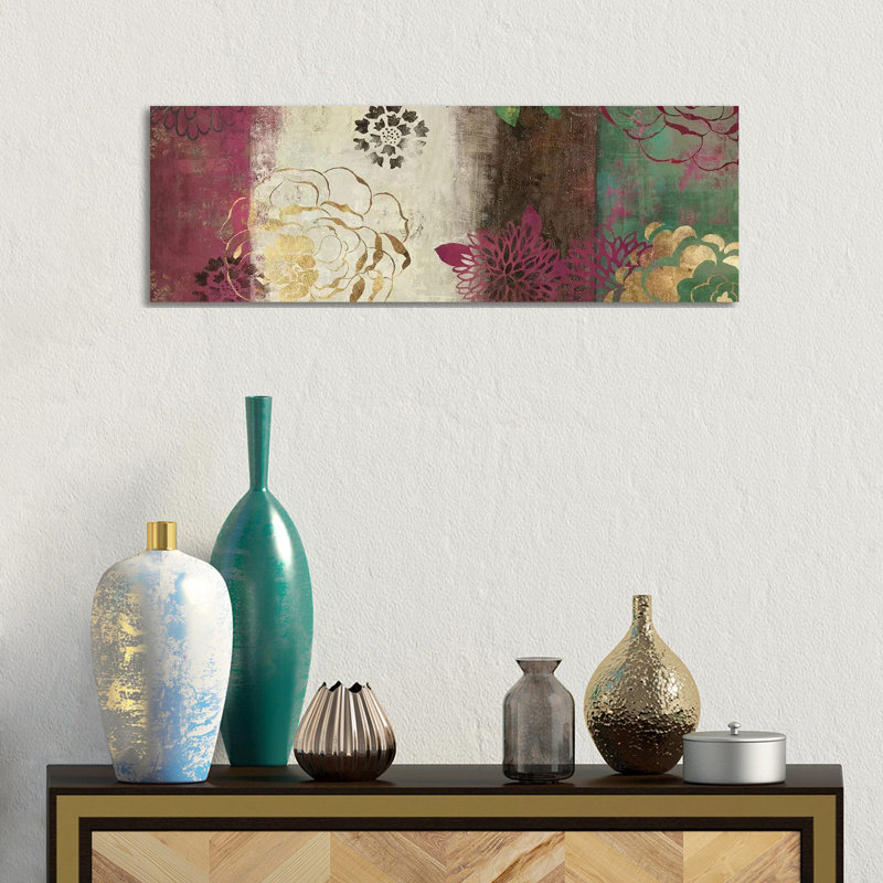 Eden by Asia Jensen - Wrapped Canvas Panoramic Painting, 30.48cm H x 91.44cm W x 3.81cm D