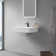 40 in. Wall-Mount or Countertop Bathroom with Classic Square Bowl Solid Surface
