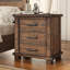 Table de chevet rustique en bois massif récupéré à trois tiroirs Rustic