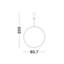 1 - Light Black LED Unique/Statement Pendant