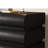 Humply Faux Leather 2-Drawer Smart Nightstand Modern Design with Wireless USB Type-C Charger Black-2038302011