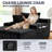 Boneless 66 Inch Chaise Lounge Chair For Indoor Use, Oversized Corduroy Upholstered Boneless Sofa Bed With Usb Charging And Cup Holder, No-Assembly Design-238195001