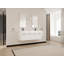 Meuble-lavabo mural de 60 po avec lavabo, lavabo double en résine à rebords épais, ensemble KD-125514796
