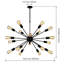 Lustre sphérique spoutnik 18 lumières Hajirah-607070912