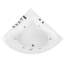 Burwinda 1330mm x 187mm Corner Whirlpool Acrylic Bathtub