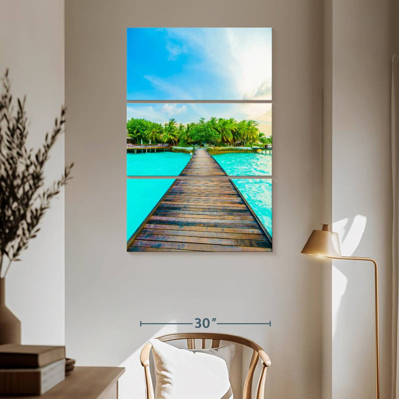 Gillard Maldives Tropical Jetty, 65" H x 42" W