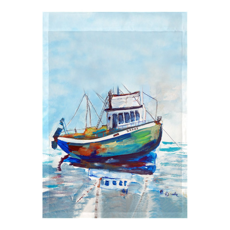 Drapeau de jardin 2 côtés ss drake, H 18 po x l 12,5 po