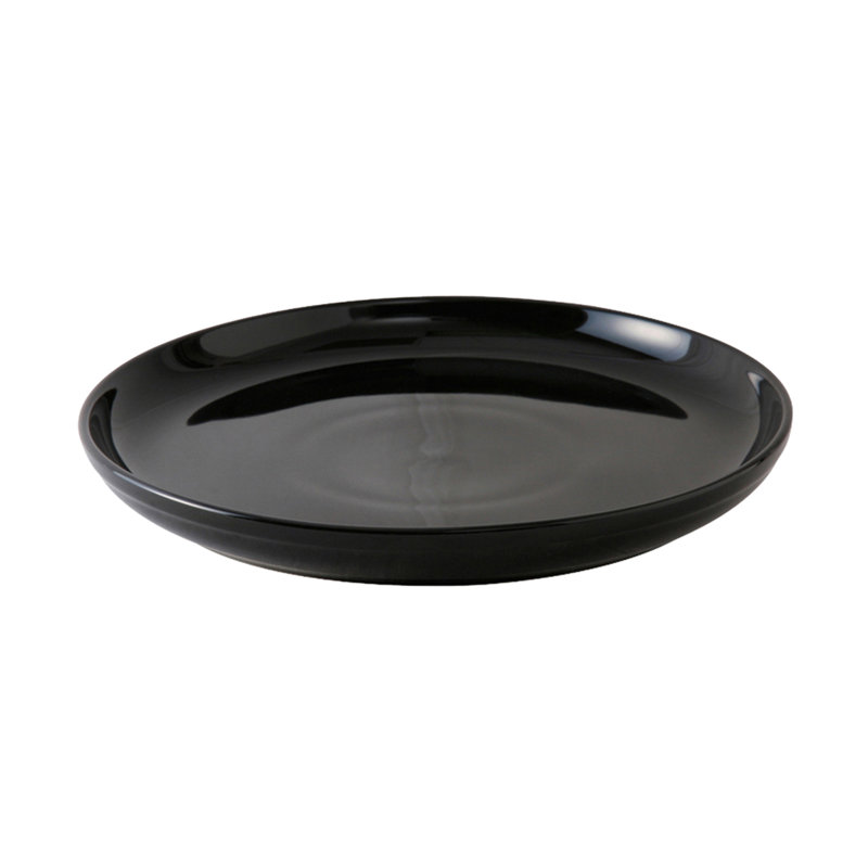 Tuxton Eggshell Ceramic Platter, Black