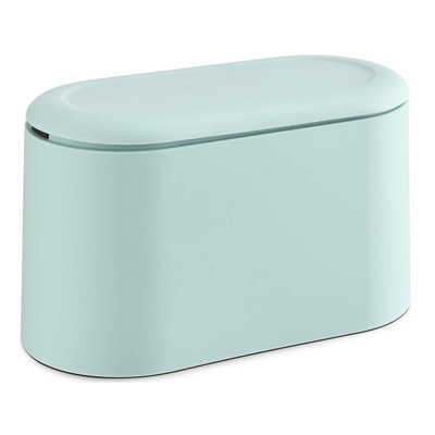 0.5 Gal Mini Countertop Trash Can With Lid Light Green