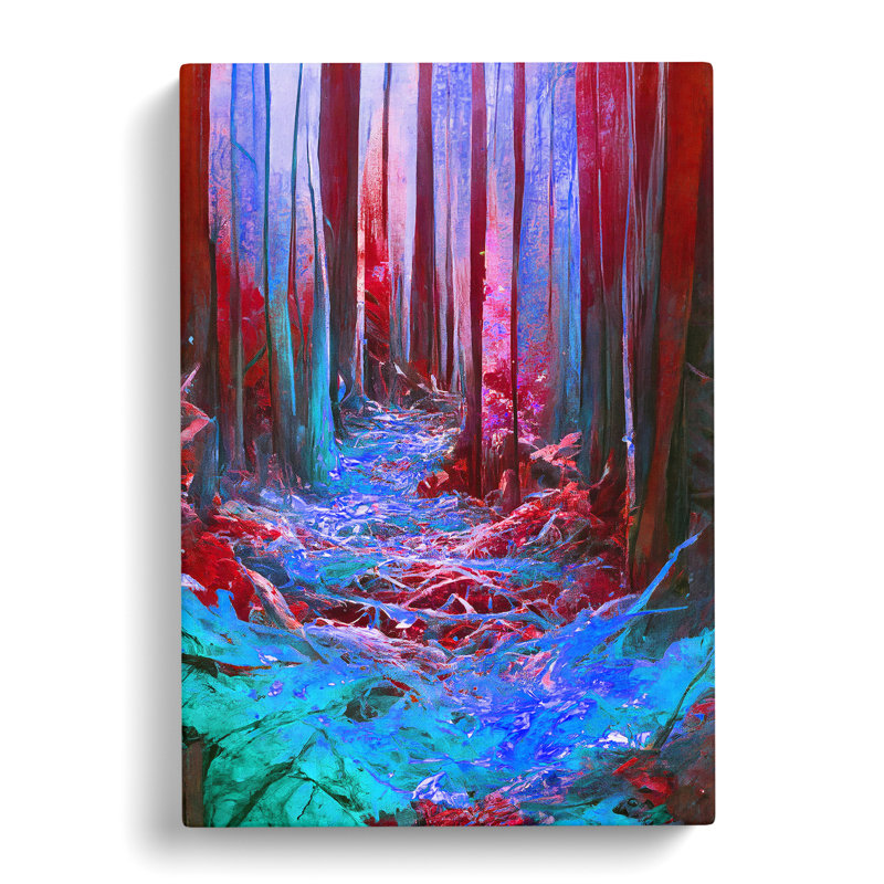 Abstract Forest No.3 - Wrapped Canvas, 50cm H x 35cm W x 3cm D
