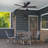Freyr 52" Indoor and Outdoor Ceiling Fan with LED Light