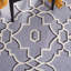 Tapis ivoire / gris intérieur / extérieur Ocilla-16769273