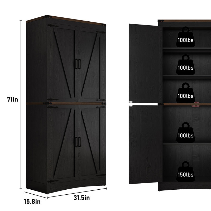 Garde-manger Frostia 71, Noir / brun
