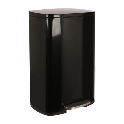 Stainless Steel Step On Kitchen Trash Can - 50L