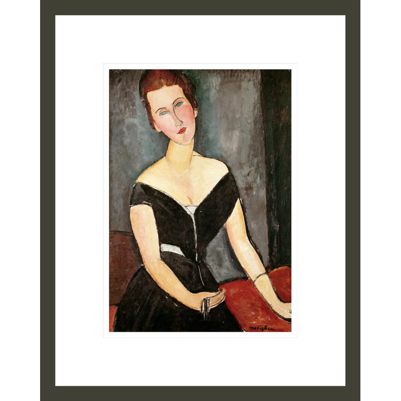 «Mademoiselle Van Muyden» par Amedeo Modigliani, impression giclée sur cadre, H 13,38 po x l 16,75 po