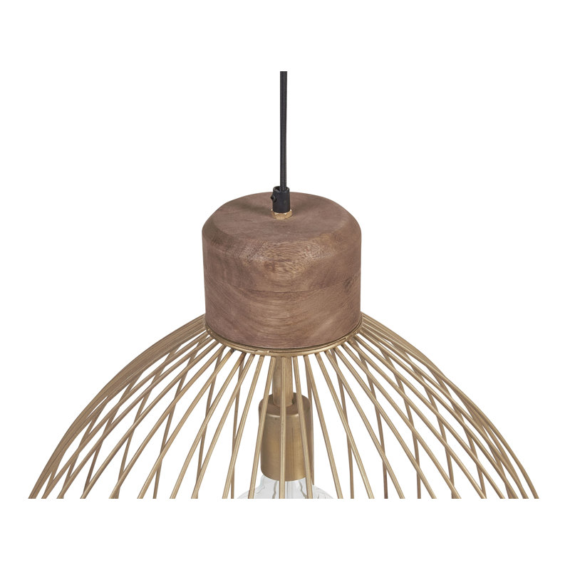 Kishor 1 - Light Brass Dome Pendant