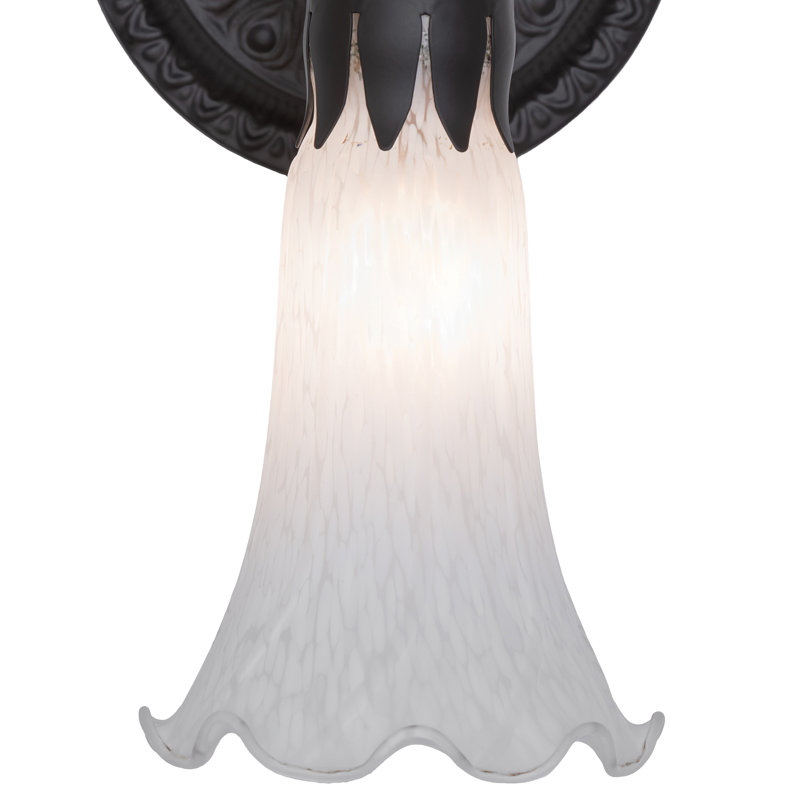 Jacona Steel Armed Sconce, White