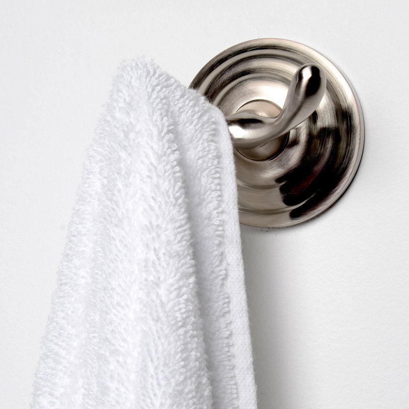 Elm Mounting Robe Hook, Satin Nickel