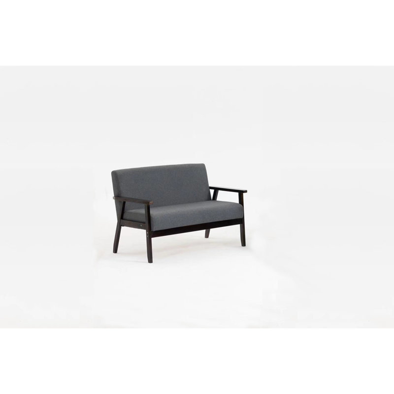 Causeuse 45 po, Gris foncé, Espresso