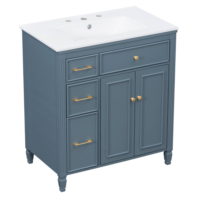 Freestanding Standard With Ceramic Top