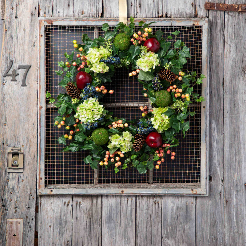 Couronne en soie Farmer's Market, H 26 po x l 26 po x p 6 po