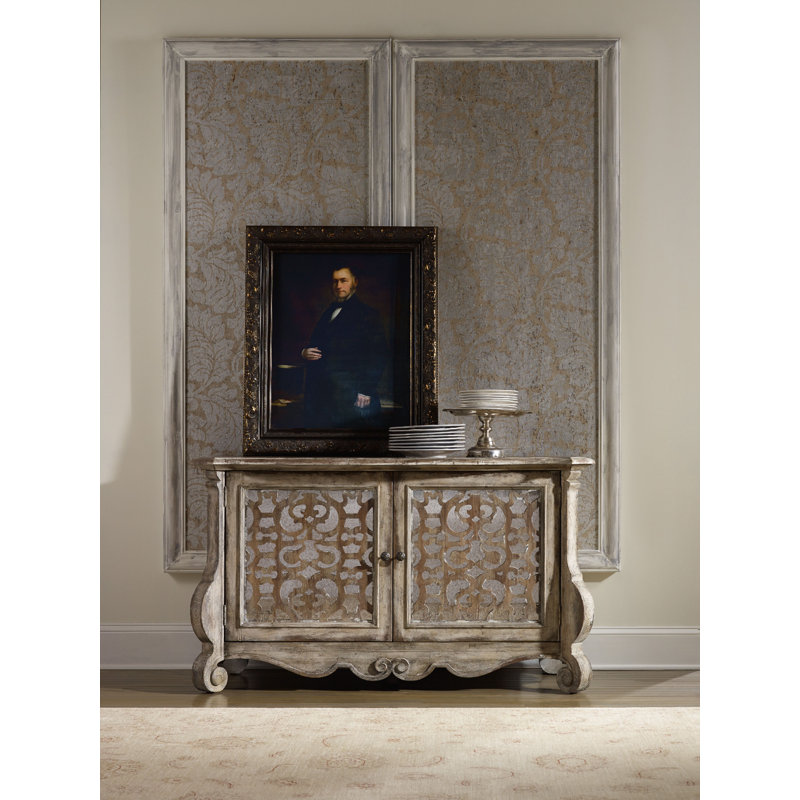 Chatelet 59'' Beige Mirrored Traditional Sideboard