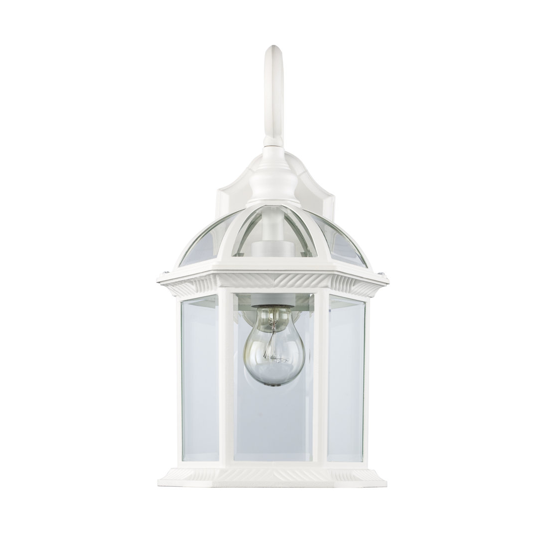 Roscoe 15.38" H Outdoor Wall Lantern Lark Manor™ Fixture Finish: White