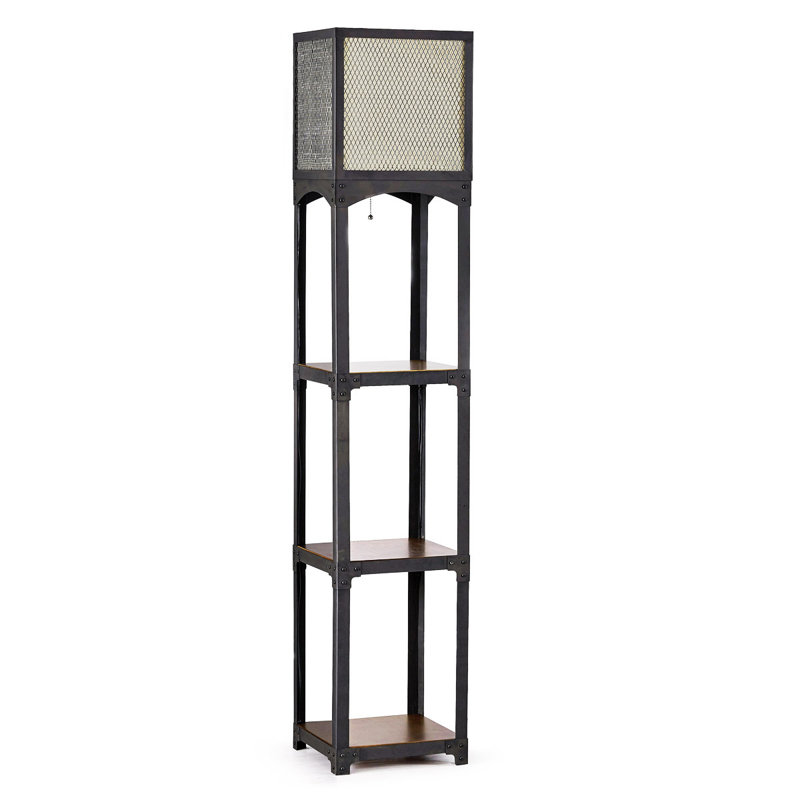 Xavier 64'' Black Column Floor Lamp