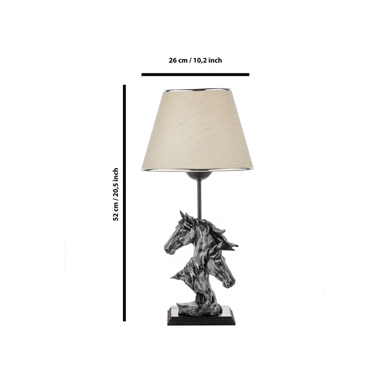 Lampe de table Darabont, gris, Blanc