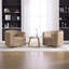 Chaises d'appoint pivotantes avec rangement, siège de maison moderne en bois de chenille