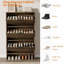 Armoire à chaussures pour le vestibule, armoire à chaussures cannelée avec 3 portes à tiroir rabattable, support caché de 32 po de largeur pour le couloir-130107276