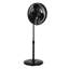 Ventilateur brumisateur d'extérieur sur pied, 3 vitesses, 40,6 cm (16 po), noir, hauteur réglable, prise GFCI, oscillation, base stable, oscillation grand angle de 75°, tête inclinable.