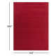 Crowe Handmade Wool Burgandy Rug