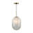 Remick - 1-Light Pendant - White/Brass