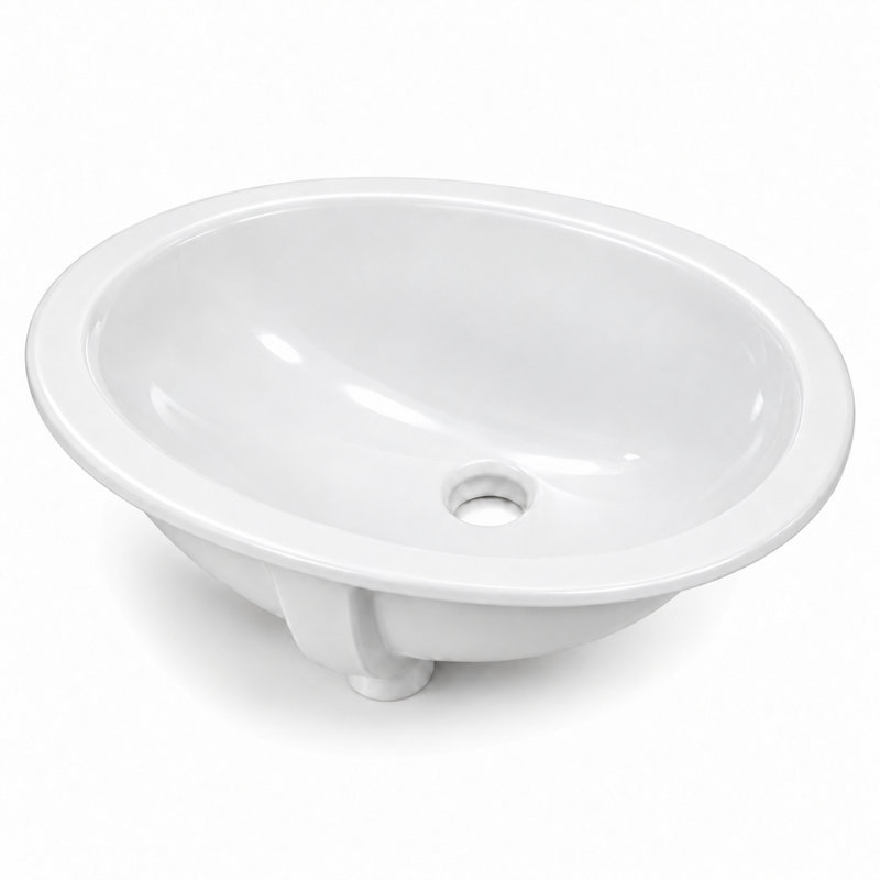 Ada 18.12'’ Undermount Bathroom Sink in Porcelain