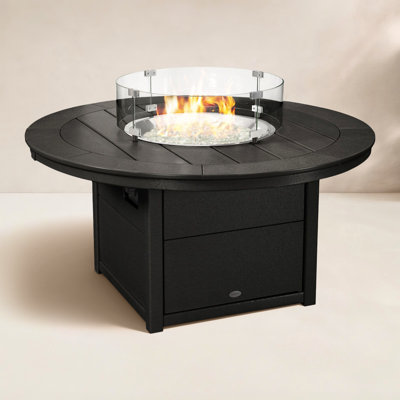 POLYWOOD® Tables Round 48" Fire Pit Table