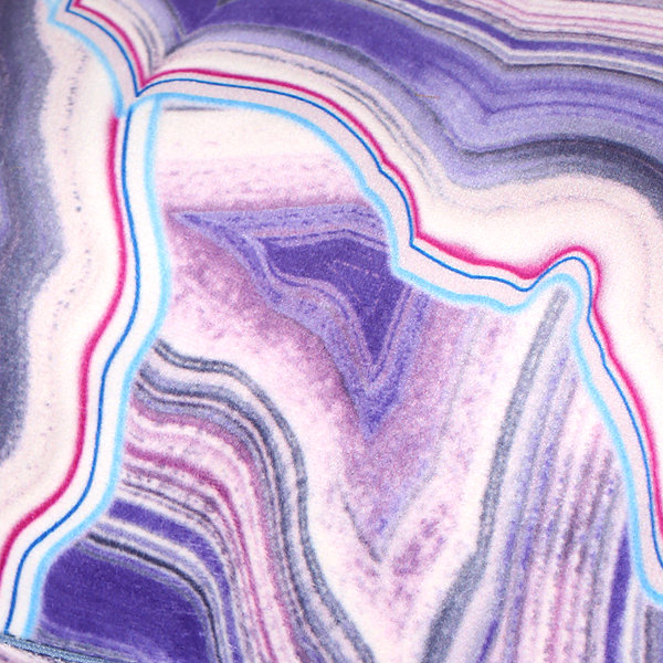 Abstract Reversible Throw Pillow, Purple, Pillow Cover, No Fill