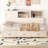 Wooden Daybed with 3 Storage Drawers-626191552-626191556
