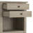Carlton 24 Inch Solid Wood Transitional Bedside Table In Distressed Grey (Set Of 2)-1664399167