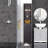 Bathroom Storage Cabinet, Free Standing Bathroom Storage Unit, Tall Linen Tower With 3-Tier Shelves And Drawer, Brown