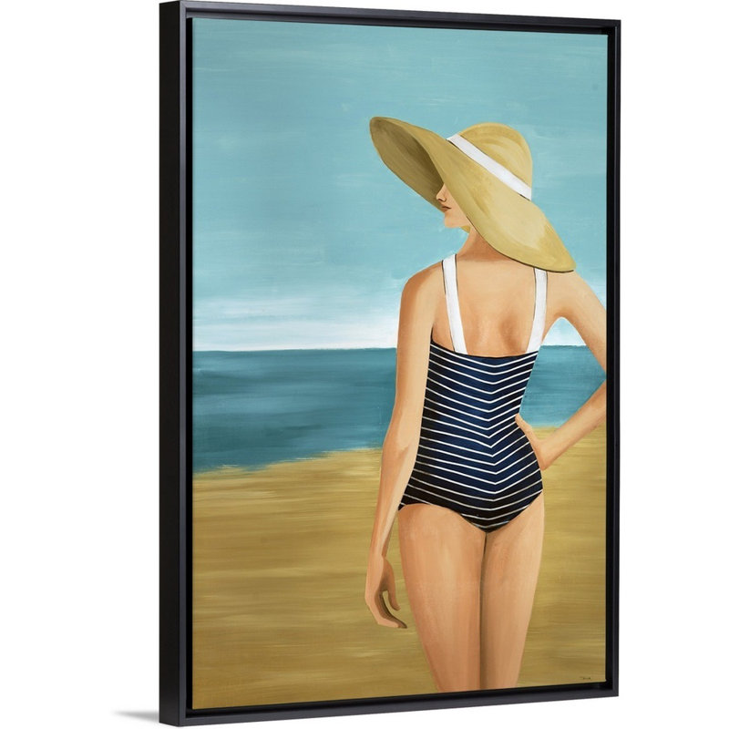 « sud-est beauté ii », peinture sur toile, H 25,7 po x l 17,7 po x P 1,75 po, Cadre flottant noir