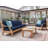 Khari Sonoma 3-Person Teak Outdoor Sofa-662436499