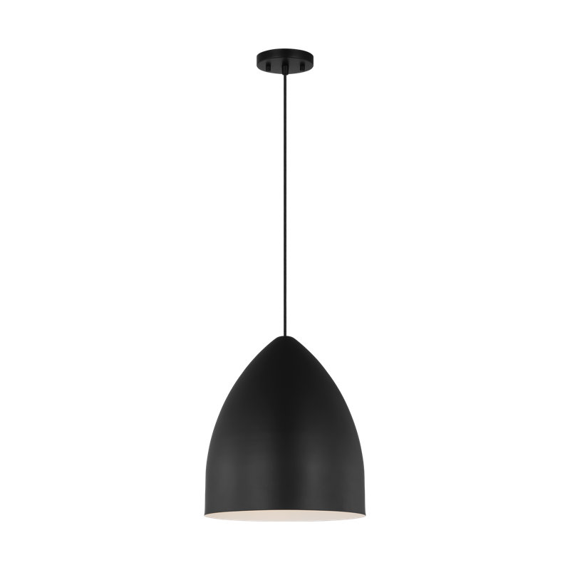 Luminaire suspendu Huron, H 15,25 po x l 13 po, Nuit noire
